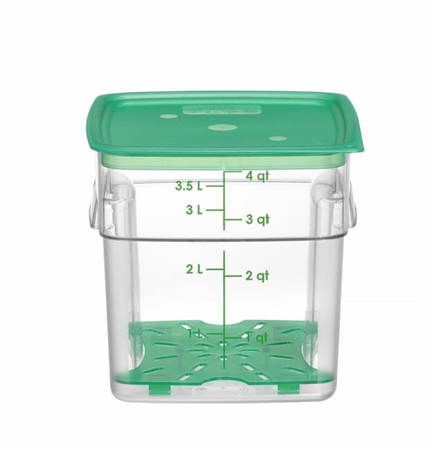 Pojemnik na żywność CamSquares Fresh Pro, Cambro, 3,8L, transparentny, 191x191x(H)183mm Wariant podstawowy