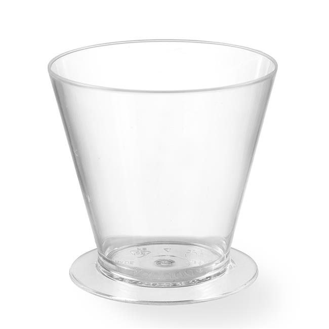 Kubek z podstawkiem do przekąsek fingerfood - jednorazowy, zestaw 100 szt. Wariant podstawowy