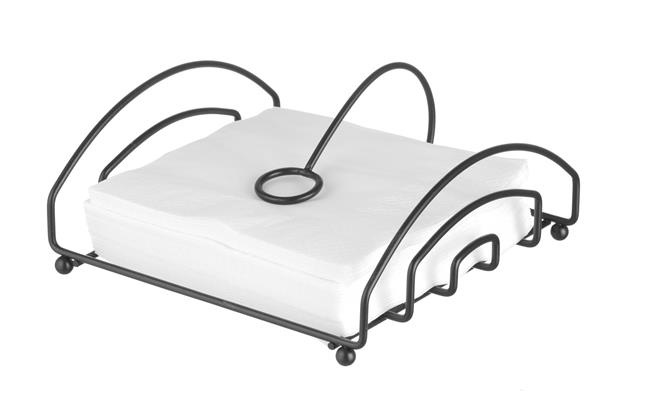 Serwetnik czarny, 155x160 mm Wariant podstawowy