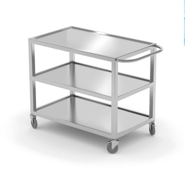 Wózek 3-półkowy spawany 800x500x850 mm Wariant podstawowy