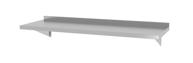 Półka wisząca na konsolach, z dwiema konsolami, o wym. 1400x300x250 mm Wariant podstawowy