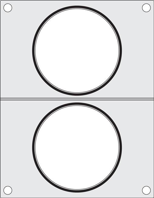 Matryca do zgrzewarki Hendi na dwa pojemniki do zupy  fi 115 mm Wariant podstawowy