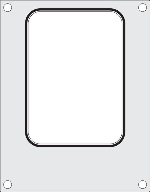 Matryca do zgrzewarki Hendi na tacke 187x137 mm bez podziału Wariant podstawowy