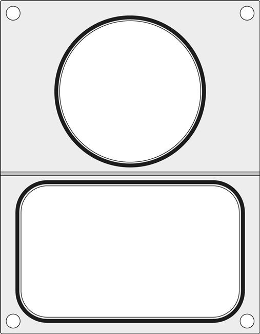 Matryca do zgrzewarki MANUPACK 190  na tackę  bez podziału  187x137 mm Wariant podstawowy