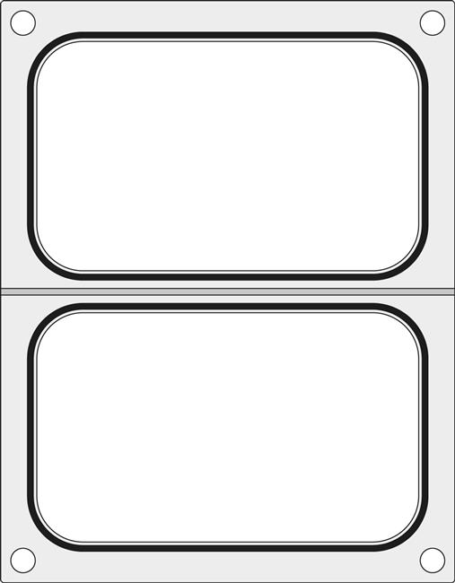 Matryca do zgrzewarki  BOKAMA AG02E oraz AG02HD na dwie tacki 178x113 mm Wariant podstawowy