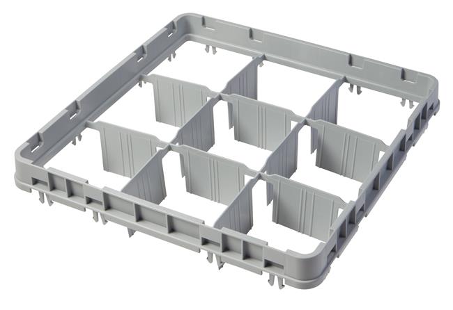 Nadstawka do koszy CAMBRO FULL DROP 500×500 mm szara, model E1 49 przegródek