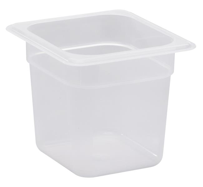 Pojemnik GN 1/6 z przezroczystego polipropylenu, Cambro, GN 1/6, transparentny, 162x176x(H)65mm 1,5 l