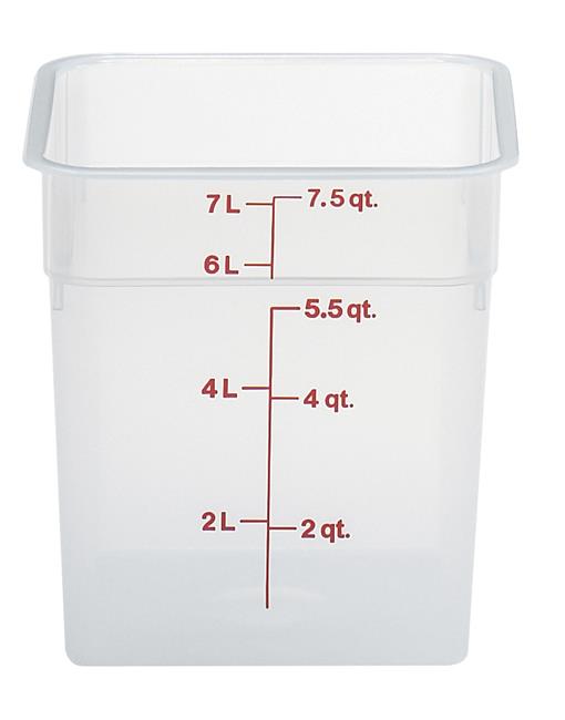 Przezroczysty pojemnik polipropylenowy na żywność CAMBRO CamSquare® 20,8 l