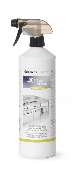 Extreme Clean Profesjonalny, uniwersalny preparat do usuwania zabrudzeń kuchennych, HENDI, 1 l Wariant podstawowy