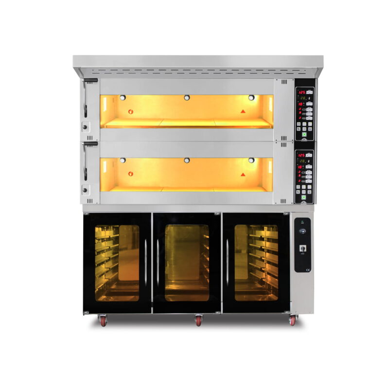 Piec piekarniczy modułowy 2-komorowy | elektryczny | 27,4 kW | 400V | 1660x1400x1930 | MD/1400/2