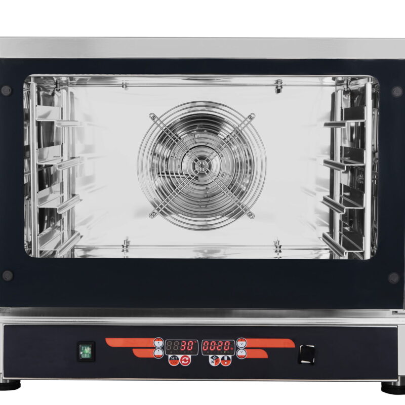 Piec konwekcyjno-parowy FED04 | 4xGN1/1 | 4x600x400 | sonda | 9 programów | 5,45kW