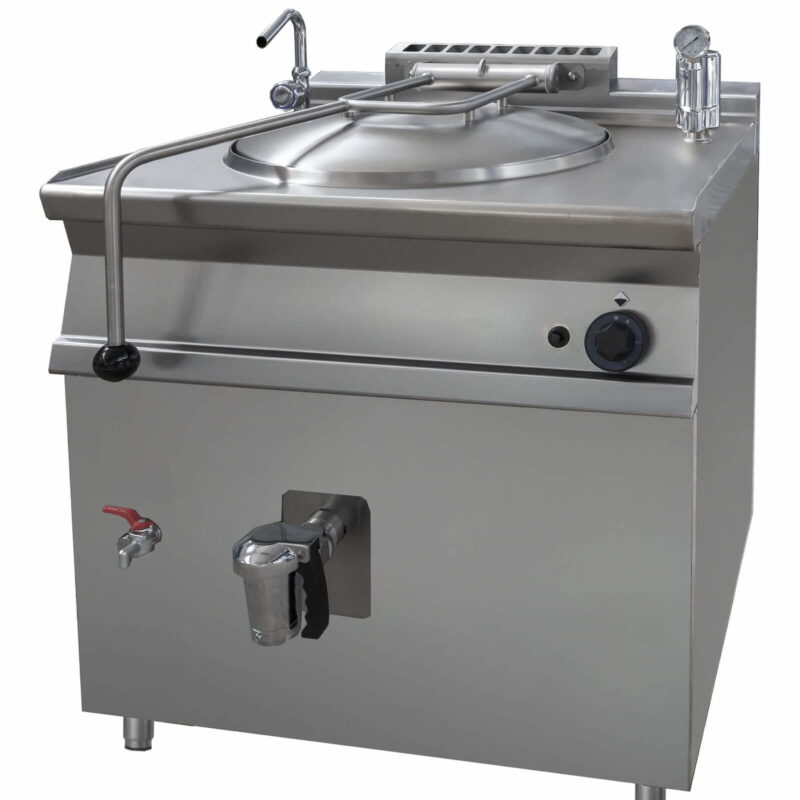 Kocioł warzelny elektryczny z grzaniem pośrednim | 12 kW | 80 l | 400V | 800x700x900 mm | RQLR-782E