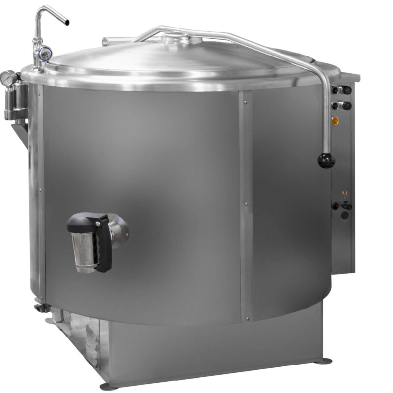 Kocioł warzelny gazowy z grzaniem pośrednim | opcja mieszadła | 31,5 kW | 200 l | 1070x1140x900 mm | RQK-200GR