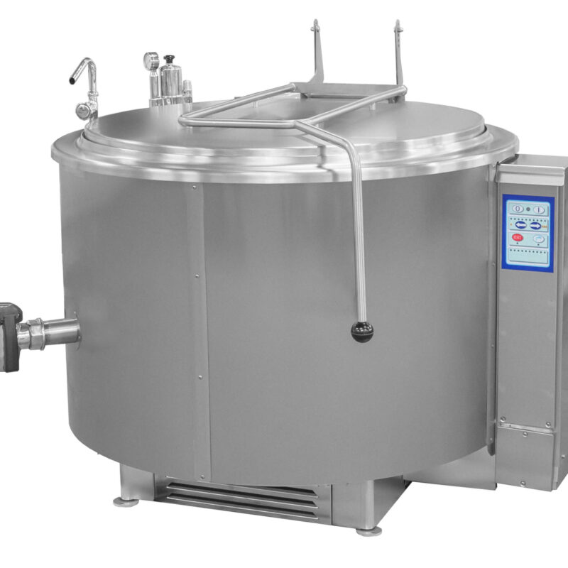 Kocioł warzelny gazowy z grzaniem pośrednim | opcja mieszadła | 48 kW | 300 l | 1320x1330x940 mm | RQK-301GR