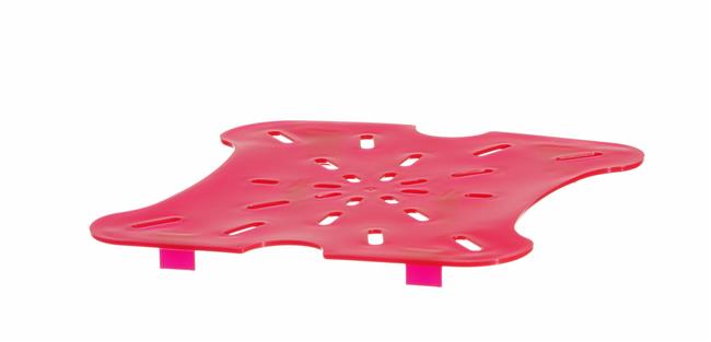 Ociekacz do pojemnika CamSquares Fresh Pro, Cambro, do pojemników 5,7l i 7,6l, czerwony, 187x181x(H)16mm Wariant podstawowy