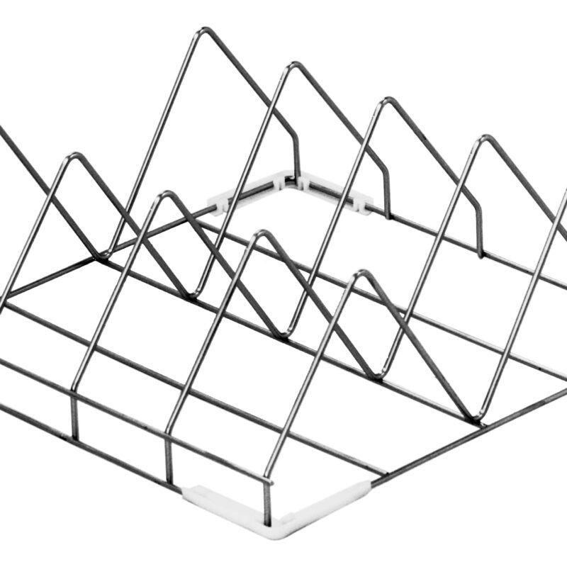 Kosz do mycia tac | 4 przegrody | do zmywarek Krupps | 500x500x200 mm | 640200