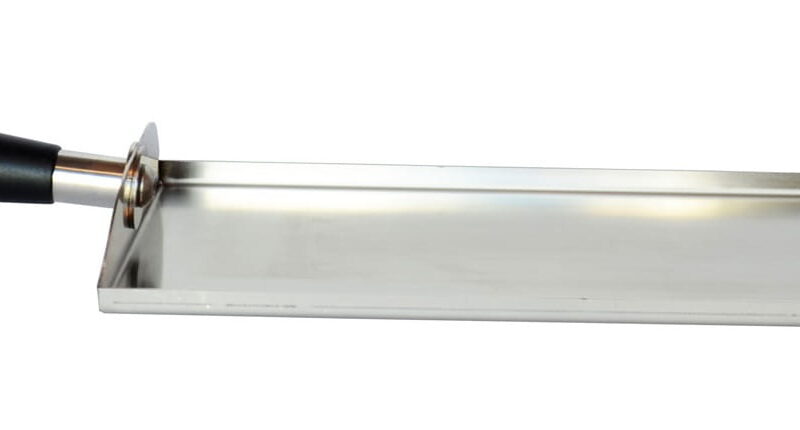 Szufelka aluminiowa z rantami bocznymi | 140x280 mm | QSAS