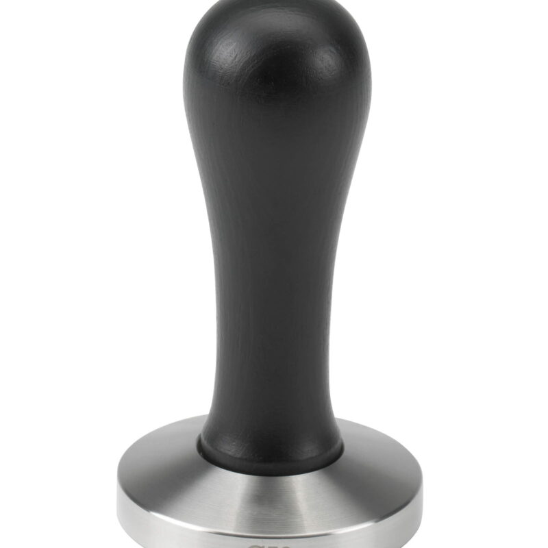 Tamper | ubijak do kawy | stal nierdzewna | czarna drewniana rączka | 58 mm | HEBBF58