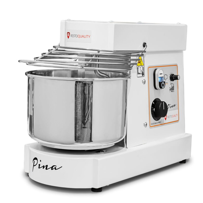 Miesiarka spiralna do ciasta PINA10 VV | regulacja prędkości obrotów | ze stałym hakiem i dzieżą | 7 litrów | 230V