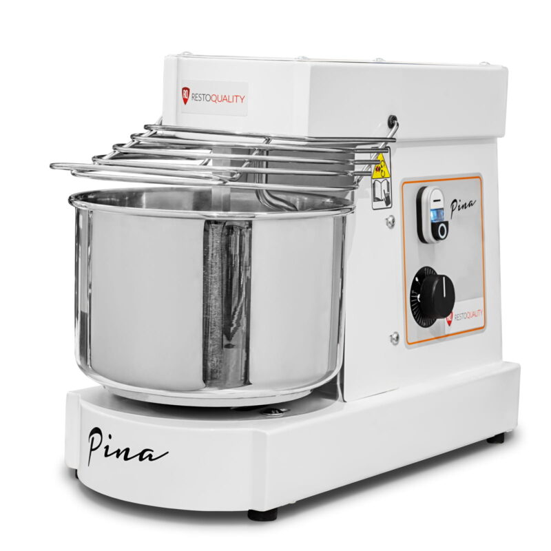 Miesiarka spiralna do ciasta PINA10 | ze stałym hakiem i dzieżą | 7 litrów | 230V