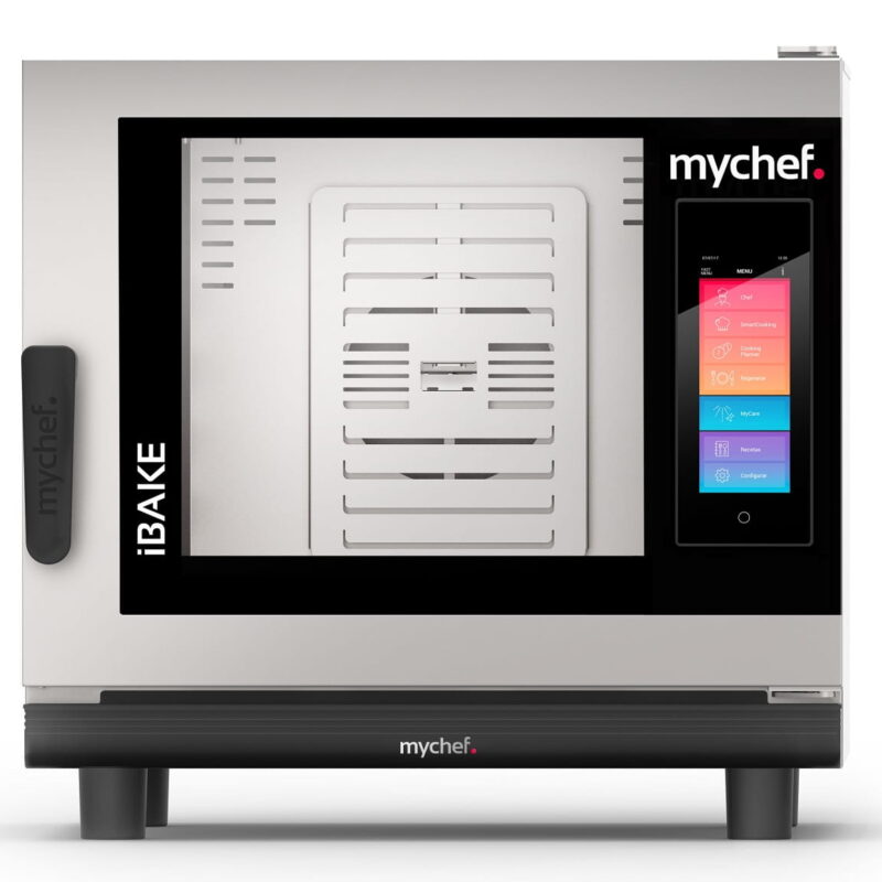 Piec konwekcyjno-parowy elektryczny | piekarniczo-cukierniczy | automatyczny system myjący | 4x600x400 | 7,3 kW | 400 V | Mychef iBake 4E