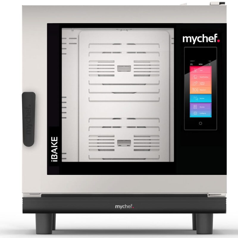 Piec konwekcyjno-parowy gazowy | piekarniczo-cukierniczy | automatyczny system myjący | 6x600x400 | 13 kW | 230 V | Mychef iBake 6G