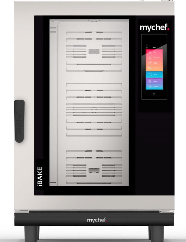 Piec konwekcyjno-parowy elektryczny | piekarniczo-cukierniczy | automatyczny system myjący | 10x600x400 | 18,9 kW | 400 V | Mychef iBake 10E