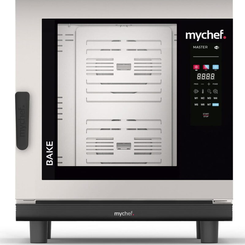 Piec konwekcyjno-parowy elektryczny | piekarniczo-cukierniczy | automatyczny system myjący | 6x600x400 | 12,6 kW | 400 V | Mychef BAKE MASTER 6E
