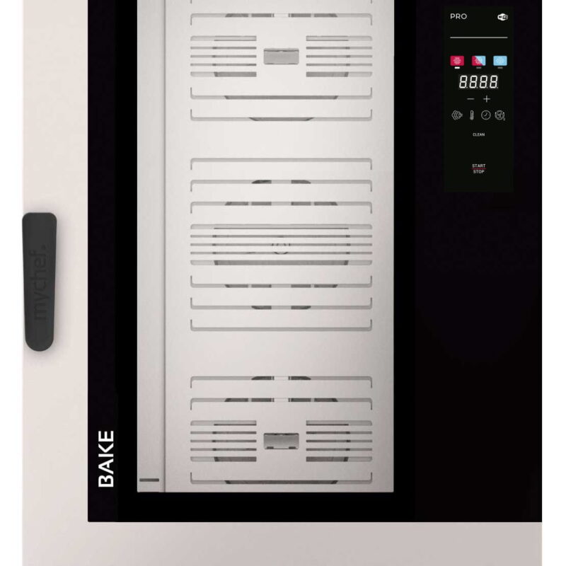 Piec konwekcyjno-parowy elektryczny | piekarniczo-cukierniczy | automatyczny system myjący | 10x600x400 | 18,9 kW | 400 V | Mychef BAKE PRO 10E