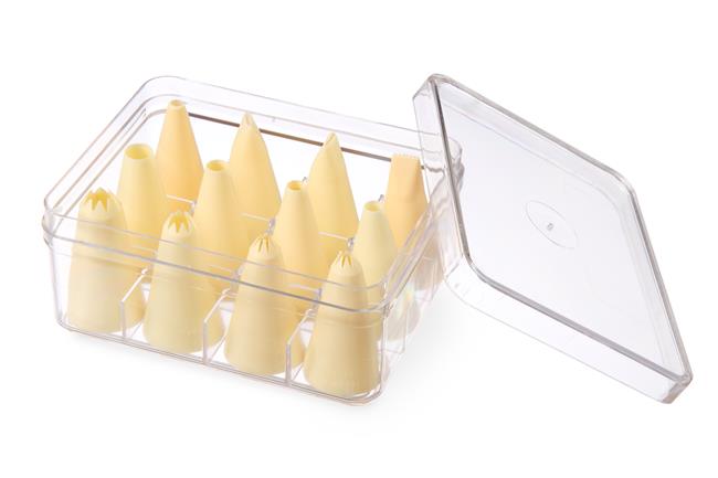 Końcówki do rękawów różne - zestaw 12 szt. Wariant podstawowy