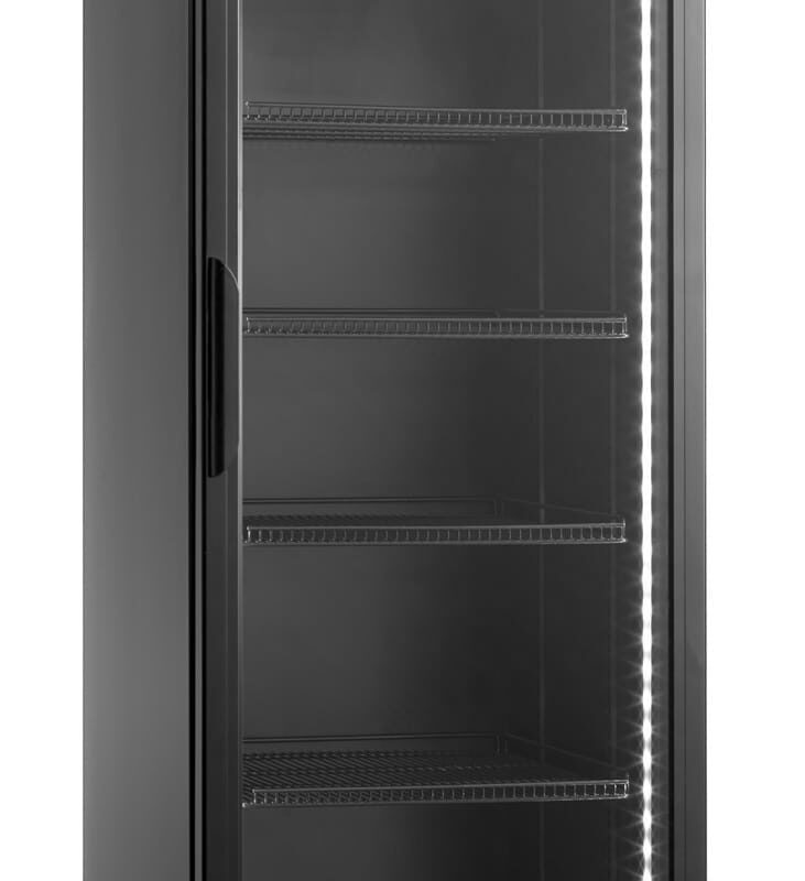 Szafa chłodnicza przeszklona SD420BE | 386 l | czarna (RQ419-BLACK)