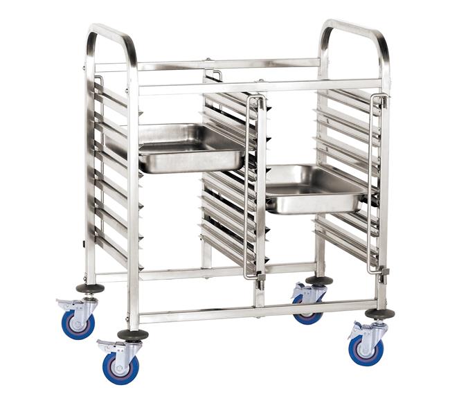 Wózek do transportu pojemników - podwójny 12x GN 1/1 Wariant podstawowy