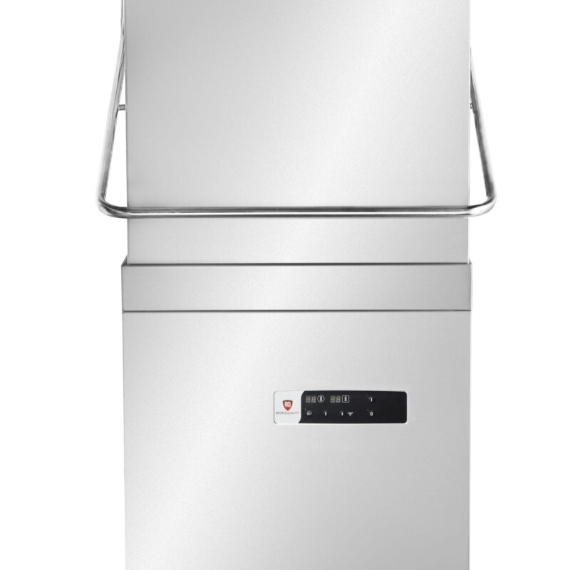 Zmywarka kapturowa RQ1000DE | 500x500 | sterowanie elektroniczne | 728x816x1505/1987 mm | 10,8 kW | 3 cykle mycia