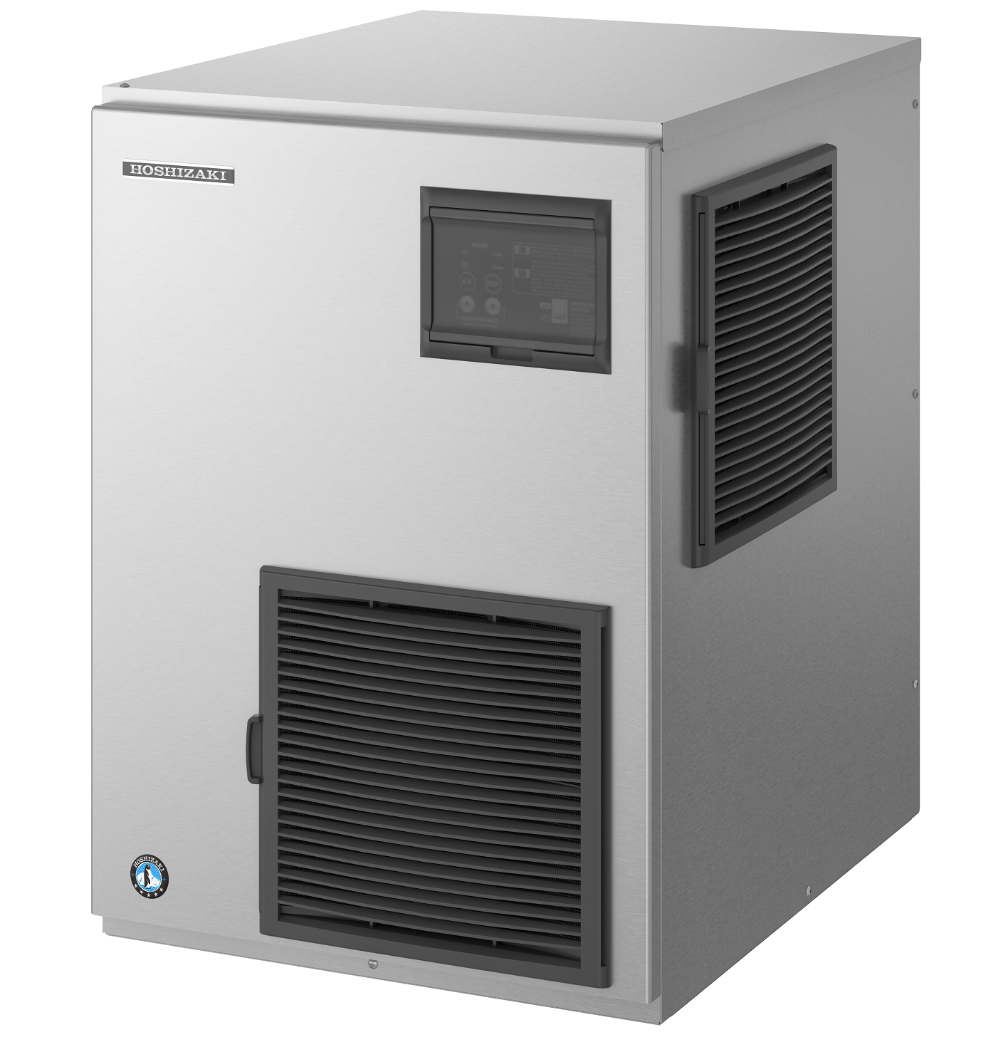 Łuskarka do lodu Hoshizaki FM-480AWKE-R452N-SB | 380 kg/24h | chłodzona wodą | bryłki lodu