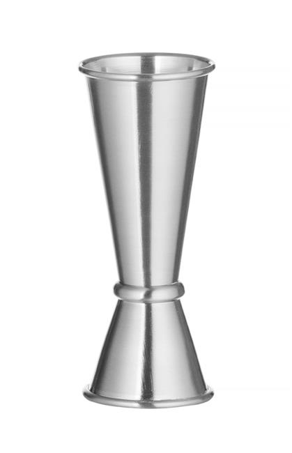 Miarka barmańska z pierścieniem, Bar up, 25ml / 50ml, śr.43x(H)110mm Wariant podstawowy