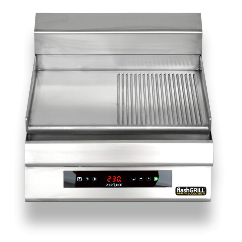 Płyta grillowa elektryczna | energooszczędna | nastawna | gładko-ryflowana | Zernike | GE5060D1C