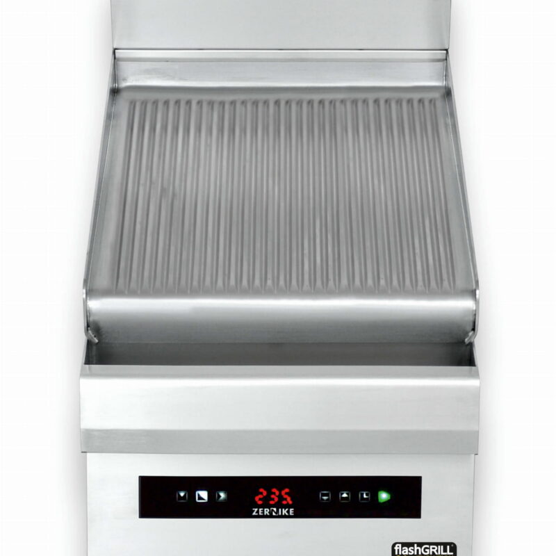 Płyta grillowa elektryczna | energooszczędna | nastawna | pojedyncza | ryflowana | Zernike | GE4090T1C