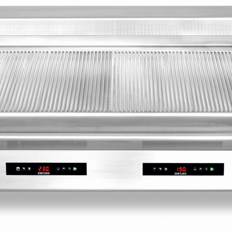 Płyta grillowa elektryczna | energooszczędna | nastawna | podwójna | ryflowana | Zernike | GE1270T2C