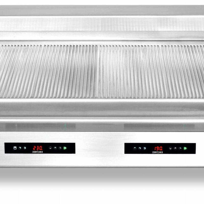 Płyta grillowa elektryczna | energooszczędna | nastawna | podwójna | ryflowana | Zernike | GE1290T2C