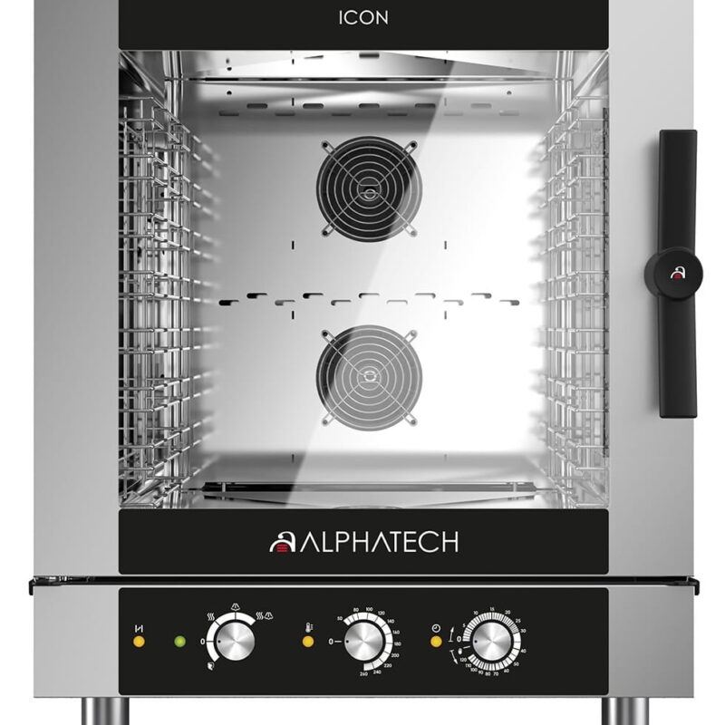 Piec konwekcyjno-parowy gazowy ICGM071E | 7x GN 1/1 | 7x 600x400 | Alphatech by Lainox | sterowanie manualne