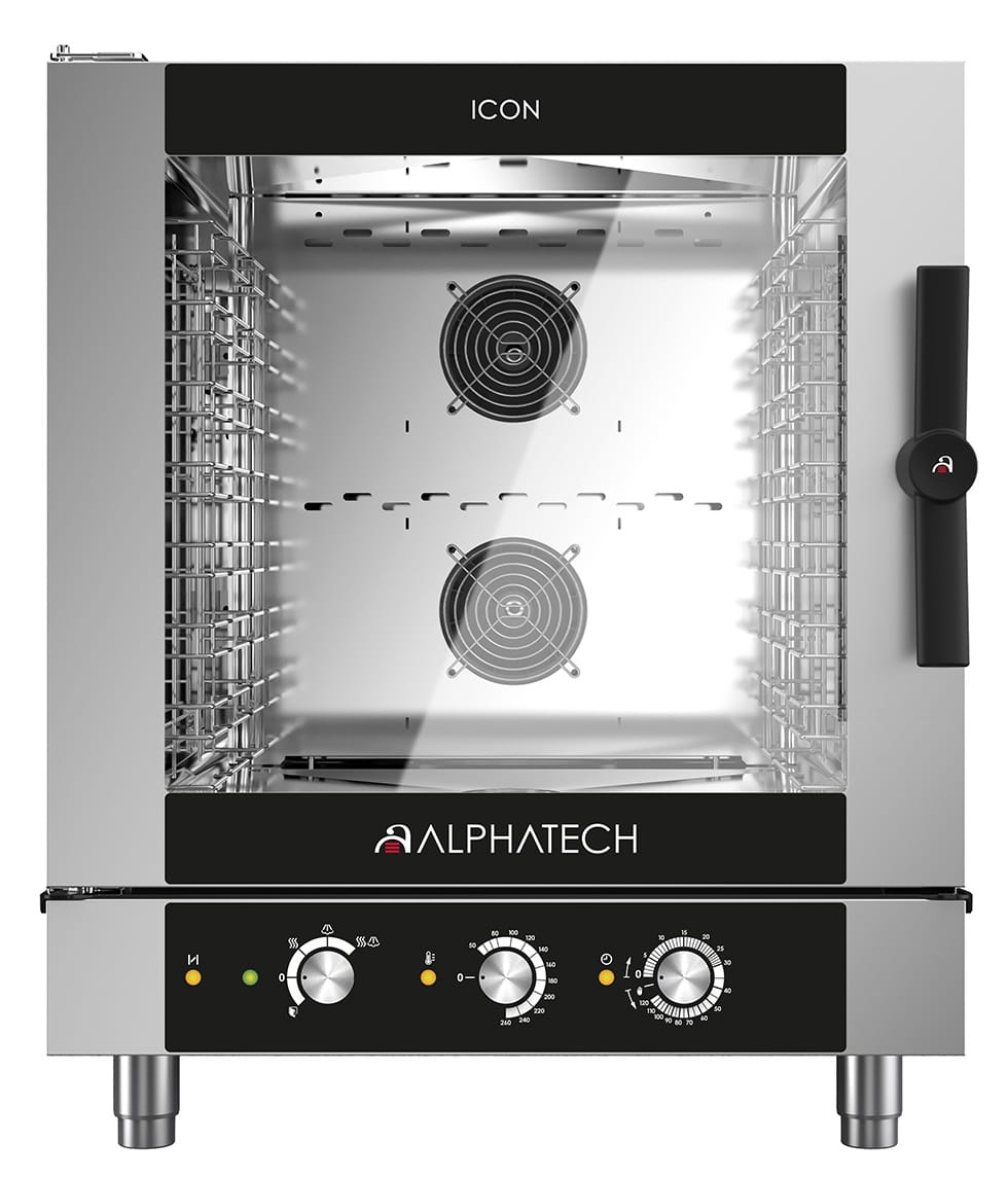 Piec konwekcyjno-parowy gazowy ICGM071E | 7x GN 1/1 | 7x 600x400 | Alphatech by Lainox | sterowanie manualne
