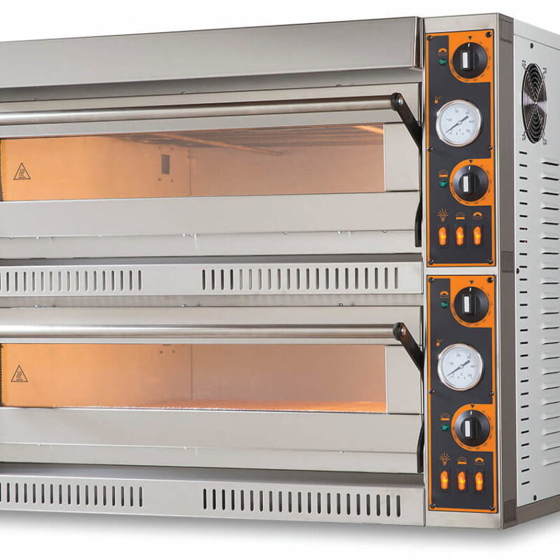 Piec do pizzy elektryczny | dwukomorowy | 12x36 | szeroki | TOP 66 XL/L (TecPro66 BIG/L)