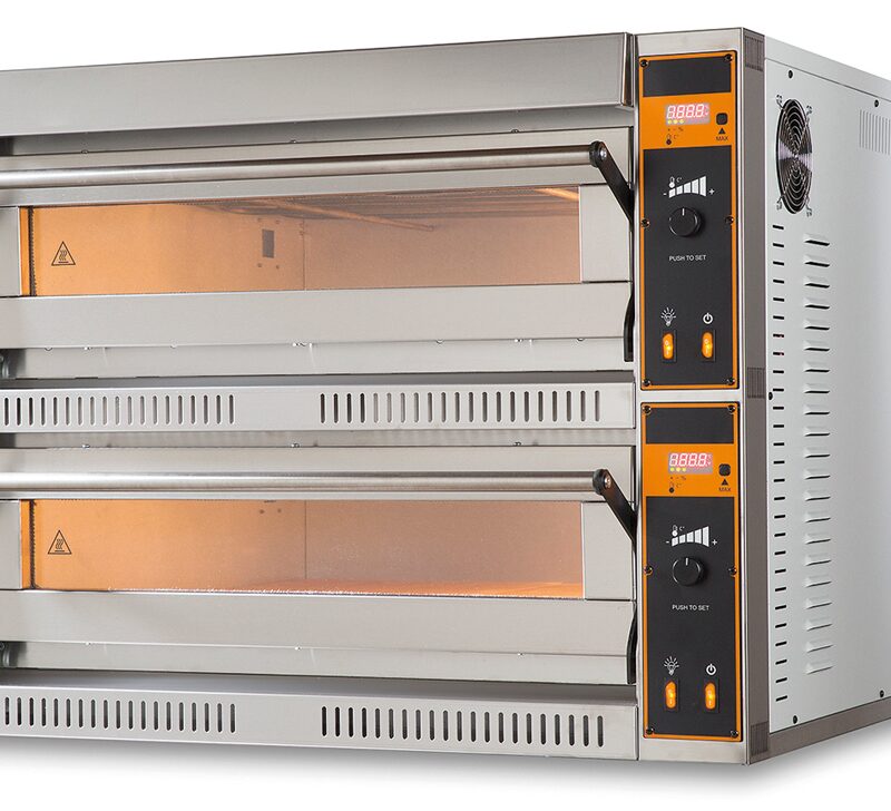 Piec do pizzy elektryczny | dwukomorowy | 12x36 | TOP D 66 XL (TecproD66)