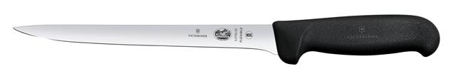 Victorinox Fibrox Nóż do filetowania, wąskie ostrze, 20 cm, czarny Wariant podstawowy