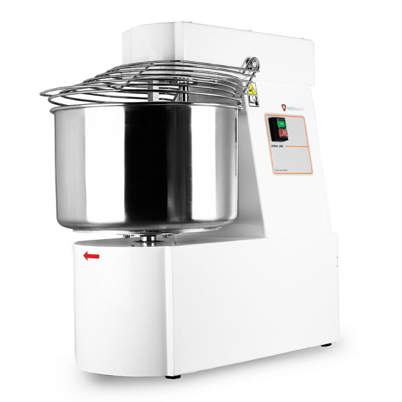 Miesiarka spiralna do ciasta ze stałym hakiem i dzieżą RQBT 20 litrów 230V