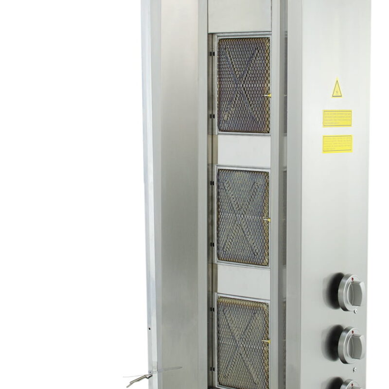 Gyros | opiekacz gazowy do kebaba | 3 palniki | wsad do 40kg | RQ43033 | Linia Budget