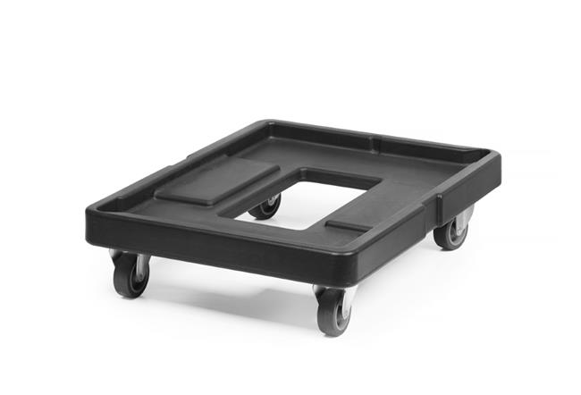 Wózek do pojemnika termoizolacyjnego, AmerBox, czarny, 680x540x(H)160mm Wariant podstawowy