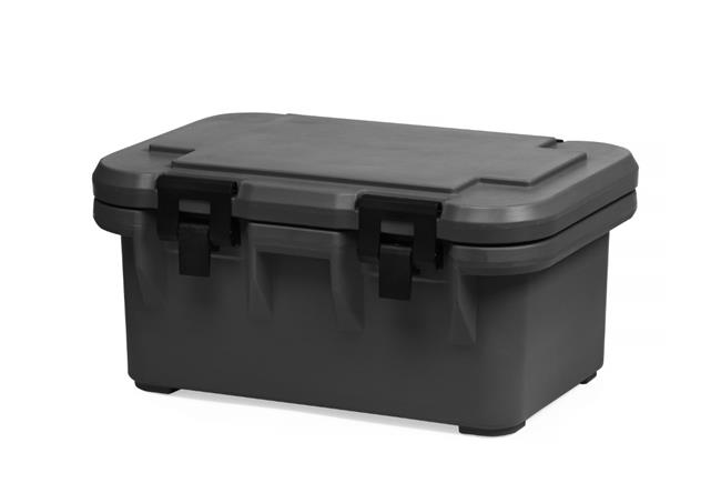 Pojemnik termoizolacyjny cateringowy GN 1/1 - 200, ładowany od góry, AmerBox, GN 1/1, czarny, 635x430x(H)310mm Wariant podstawowy