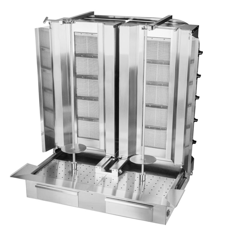 Gyros | opiekacz gazowy do kebaba podwójny | 5+5 palników | wsad 160kg KLG225-T