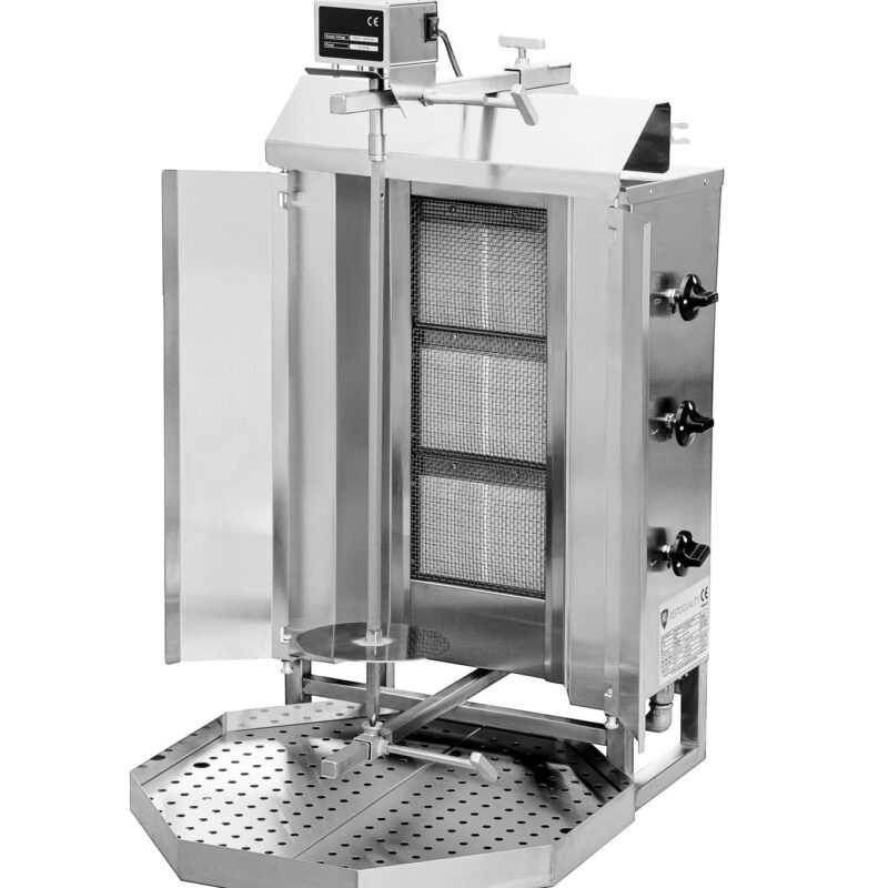 Gyros | opiekacz gazowy do kebaba | 3 palniki | wsad 40kg KLG220